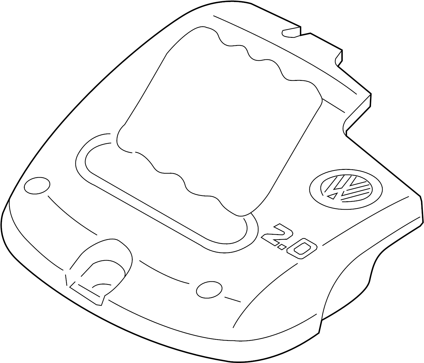 View 06A103925EF Engine Cover Full-Sized Product Image