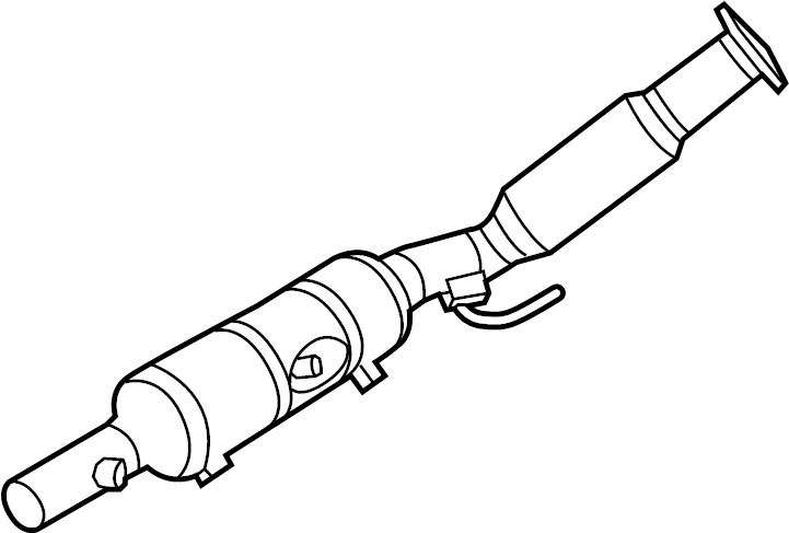 View 5C0254500R CATALYST. Converter AND pipe.  Full-Sized Product Image