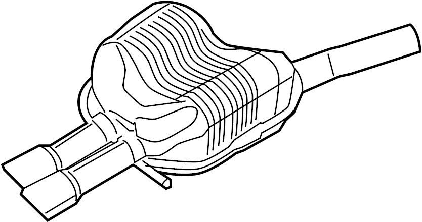 View 5C6253609H Exhaust Muffler Full-Sized Product Image
