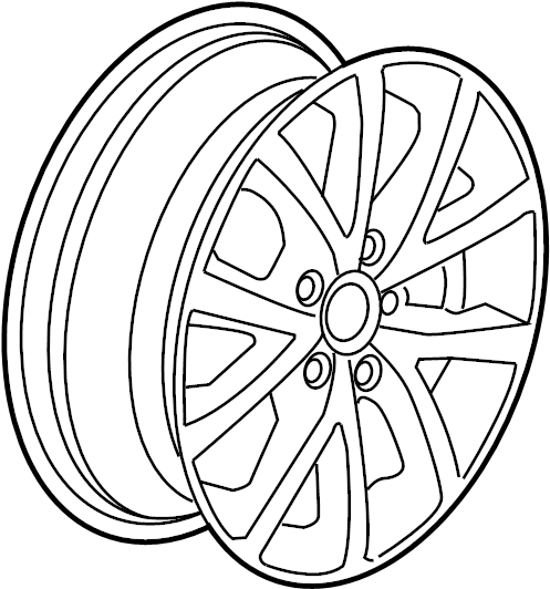 View 1K0601025CQ8Z8 Wheel Full-Sized Product Image