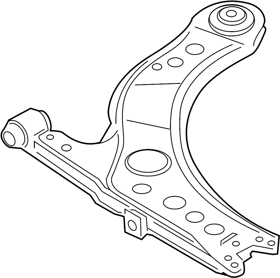 View 5C0407152D Suspension Control Arm (Lower) Full-Sized Product Image