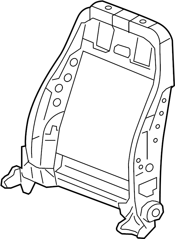 View 5C6881046G Seat Back Frame (Upper) Full-Sized Product Image