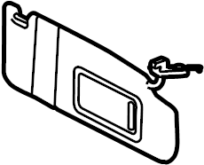View 5C6857551A2F4 Sun Visor Full-Sized Product Image