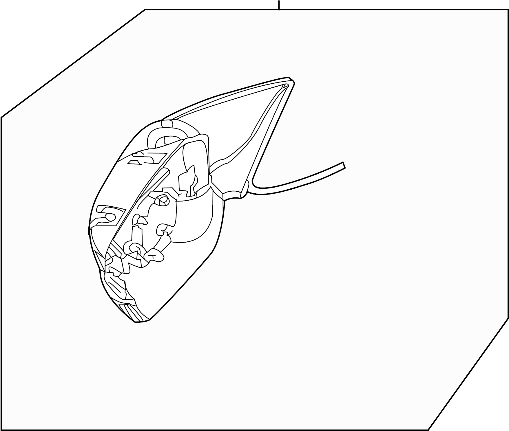 View 5C7857507AF Door Mirror Housing Full-Sized Product Image