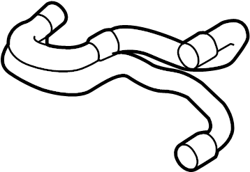 View 5C0121049F Radiator Coolant Hose (Front) Full-Sized Product Image