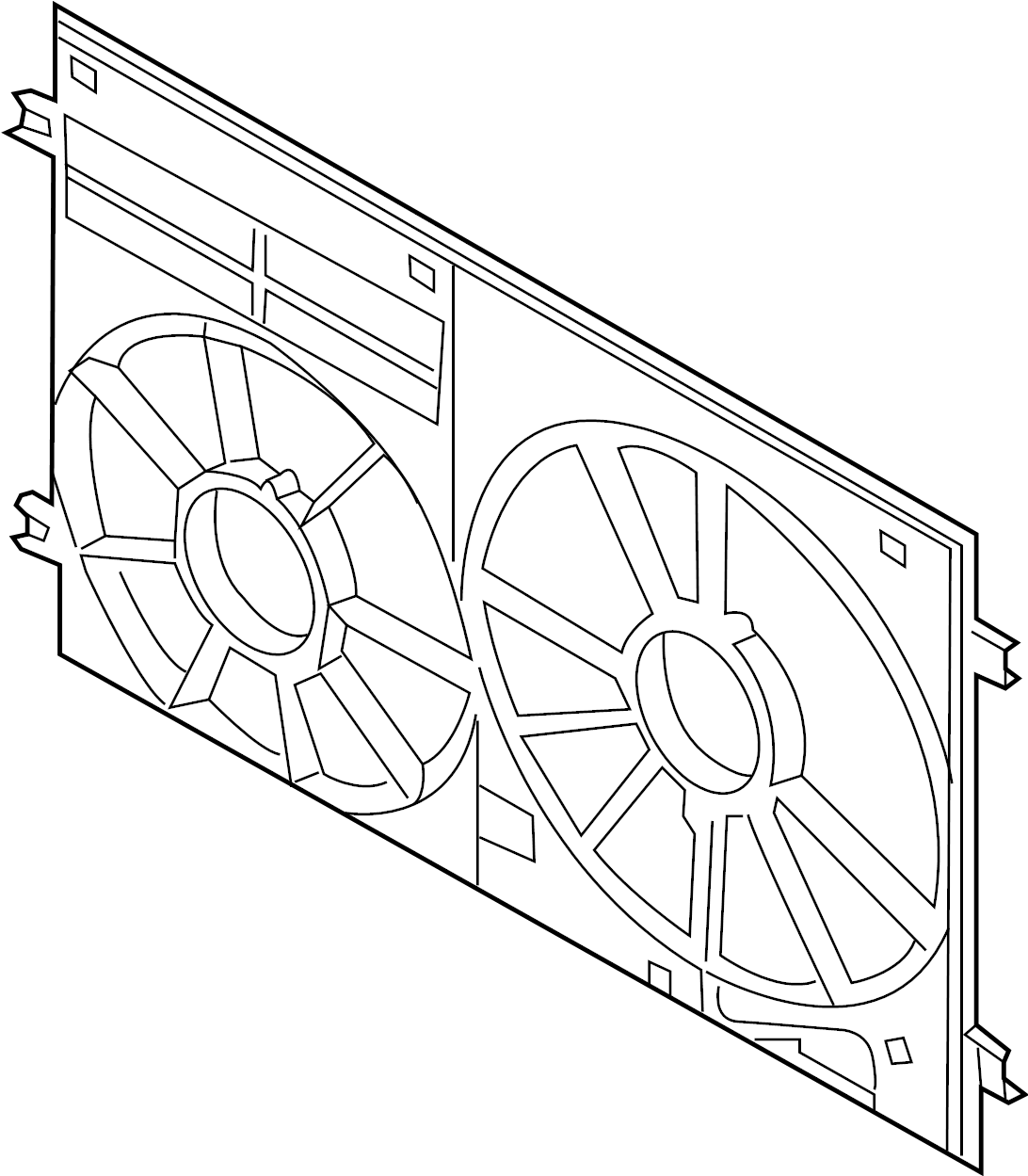 View 1KM121205 Engine Cooling Fan Shroud (Front) Full-Sized Product Image