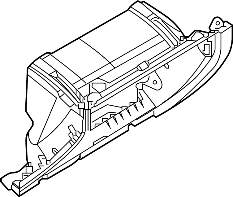 View 17B857101A82V Glove Box Housing Full-Sized Product Image