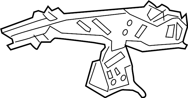 View 17A809124 Body D-Pillar Reinforcement (Rear, Upper) Full-Sized Product Image