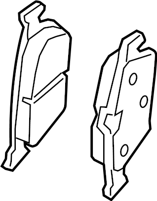 View 5Q0698451AF Disc Brake Pad Set (Rear) Full-Sized Product Image