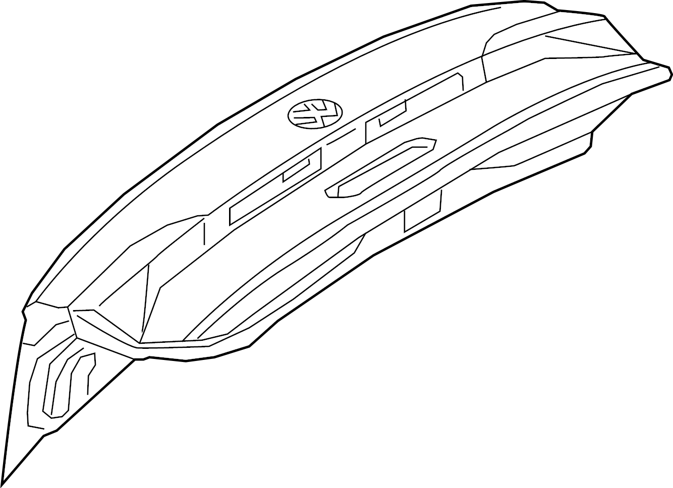 View 17A827025A Deck Lid Full-Sized Product Image