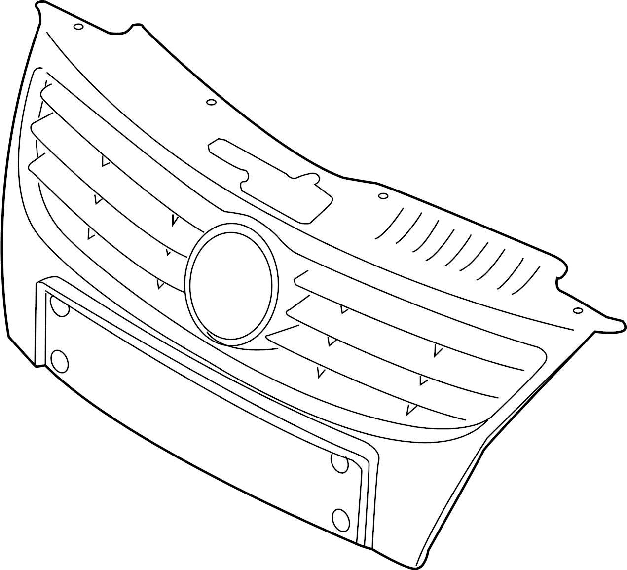 View 1Q0853651PWAD Grille.  Full-Sized Product Image