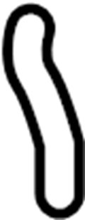 View 1K0121051M Radiator Coolant Hose (Front, Rear, Upper, Lower) Full-Sized Product Image
