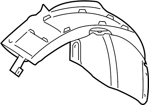 View 1Q0805977B Fender Splash Shield (Front, Rear, Lower) Full-Sized Product Image