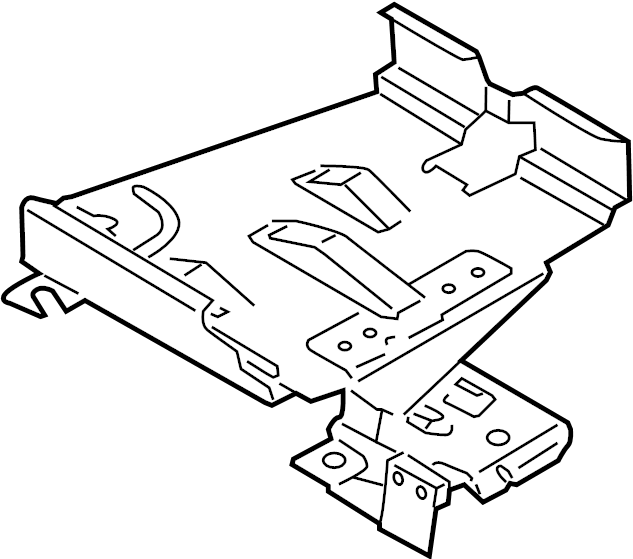 View 1K0906214D Engine Control Module (ECM) Bracket (Upper) Full-Sized Product Image