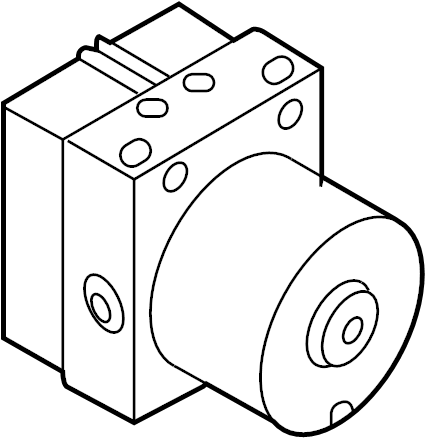 View 1K0614517DDBEF ABS Hydraulic Assembly Full-Sized Product Image