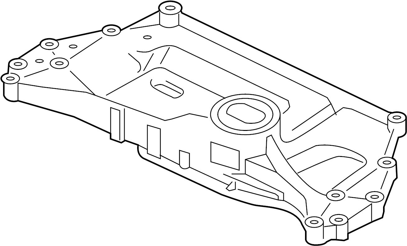 View 1K0199313AM Engine Cradle Full-Sized Product Image