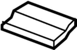 View 1K0863328A82V Console Mat (Rear) Full-Sized Product Image