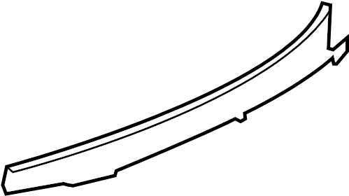 View 1Q0871197A82V Back Glass Reveal Molding Full-Sized Product Image