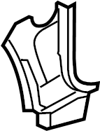 View 1K0802623C Pillar. REINFORCED. Hinge. (Lower) Full-Sized Product Image