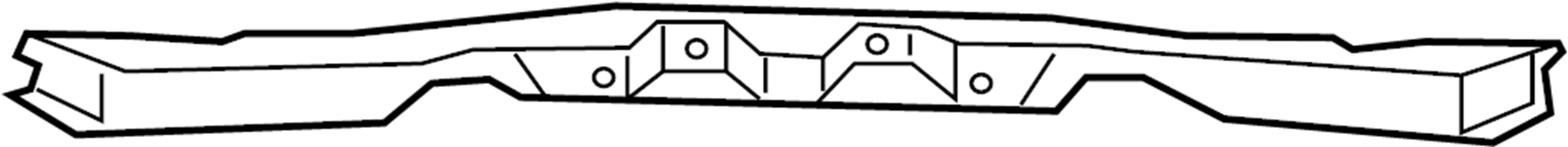 View 7B0805693 Radiator Support Tie Bar (Upper) Full-Sized Product Image