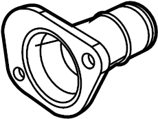 View 7B0121121A Engine Coolant Thermostat Housing Full-Sized Product Image