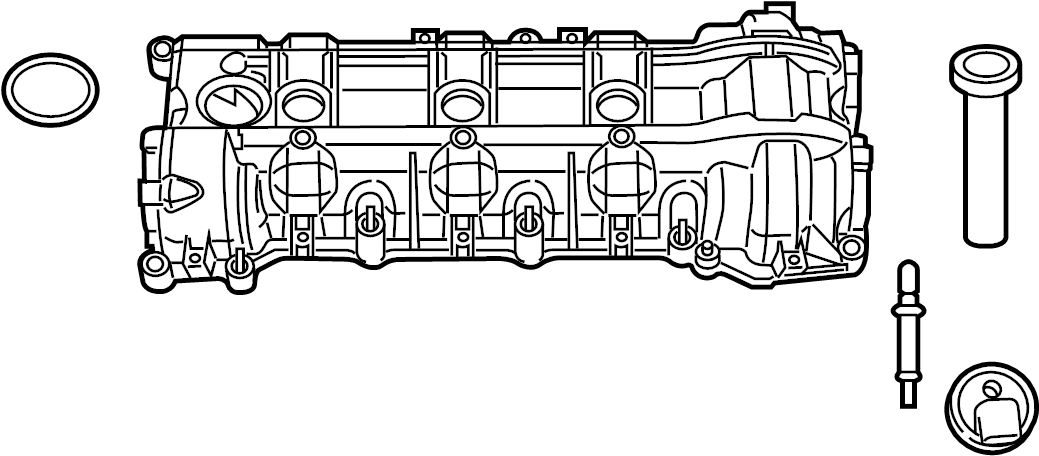 View 7B0103470K Engine Valve Cover Full-Sized Product Image