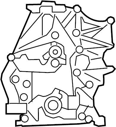 View 7B0198210B Cover. Timing. Engine. Oil Pump. (Front) Full-Sized Product Image