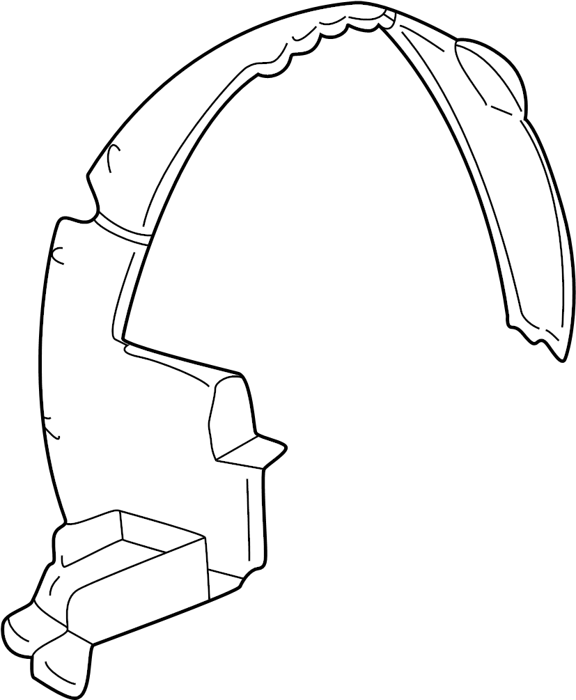 View 10354741 Fender Splash Shield (Front) Full-Sized Product Image