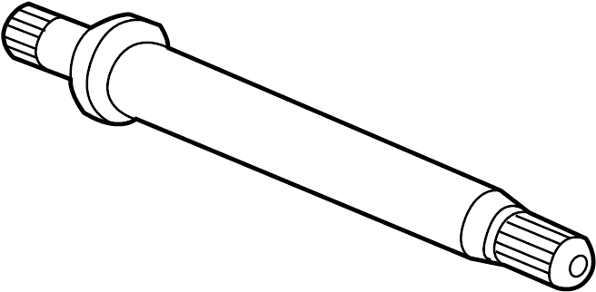 View 23124158 Intermed Shaft. Shaft - Wheel Drive INTER. (Front) Full-Sized Product Image