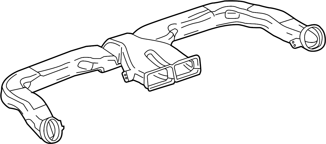 View 42516002 Instrument Panel Air Duct (Front) Full-Sized Product Image