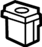 View 42756482 Seat Cushion Pad Clip. Seat Cushion Pad retainer.  Full-Sized Product Image