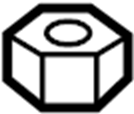 View 25611428 Steering Tie Rod Nut (Rear) Full-Sized Product Image