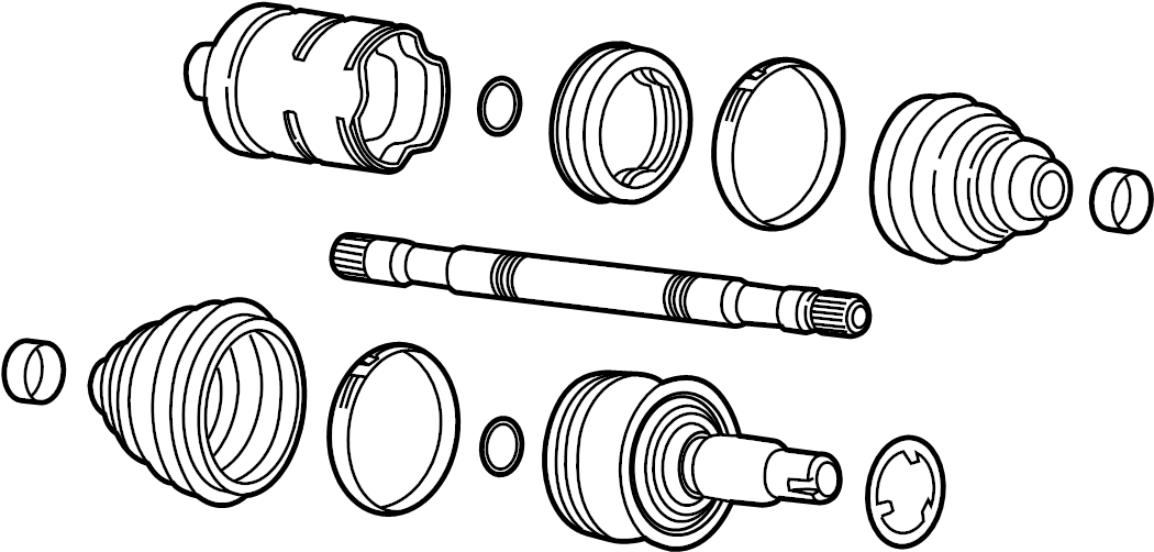 View 84550217 CV Axle Assembly (Front) Full-Sized Product Image