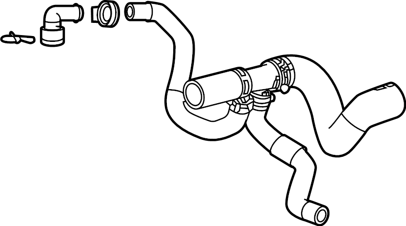 View 84697657 Radiator Coolant Hose (Lower) Full-Sized Product Image
