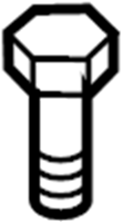 View 25631448 Bolt. Cover. Retainer. Bumper. Bracket. (Front, Rear, Upper, Lower) Full-Sized Product Image