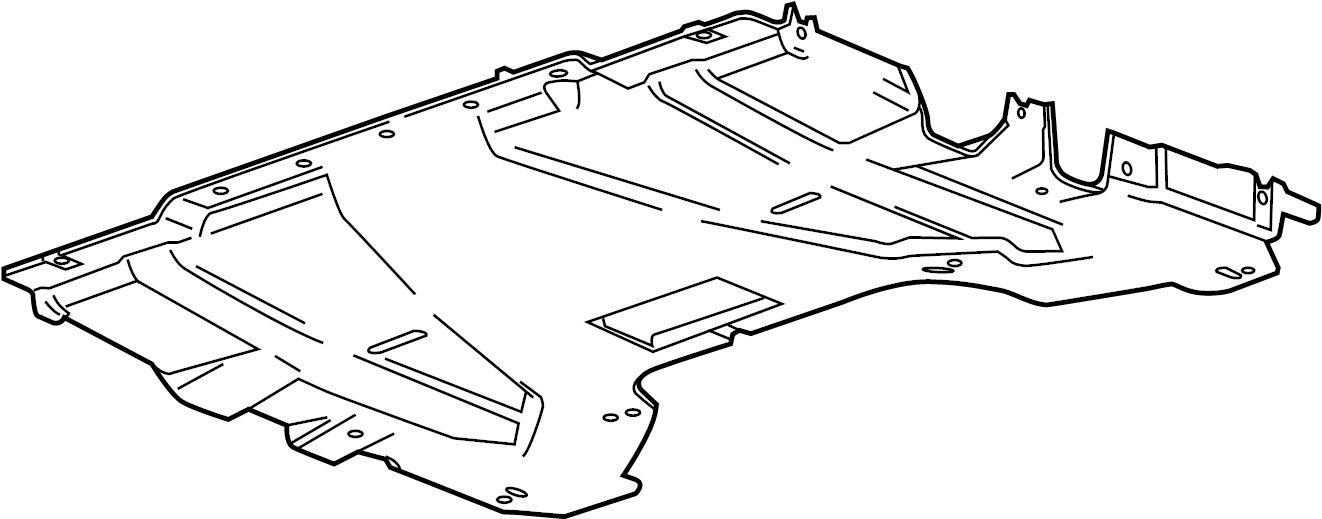 View 23334082 Radiator Support Splash Shield (Front, Upper, Lower) Full-Sized Product Image