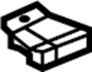 View 11548581 Nut. Bracket. (Front, Upper, Lower) Full-Sized Product Image