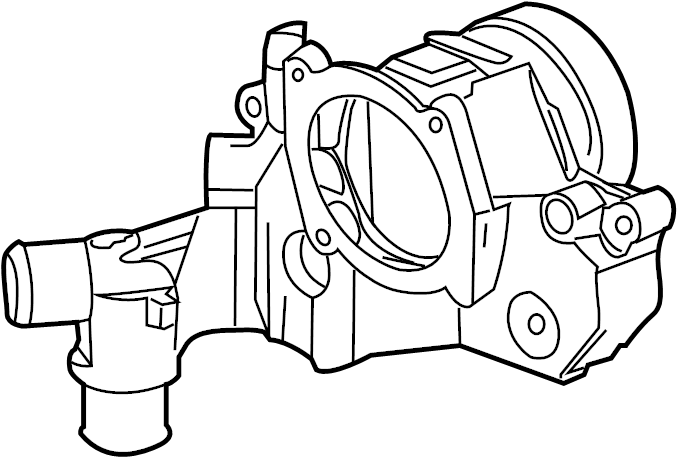 View 12583849 Engine Coolant Outlet Flange Full-Sized Product Image