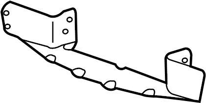 View 25851240 Radiator Support Air Deflector Full-Sized Product Image