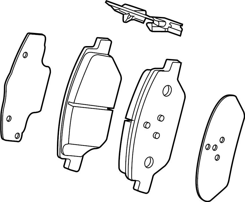 View 42790921 Disc Brake Pad Set (Front) Full-Sized Product Image