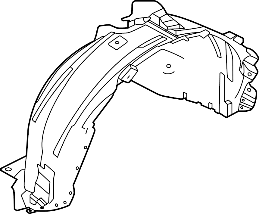View M1PZ16103B Fender Splash Shield (Front, Lower) Full-Sized Product Image