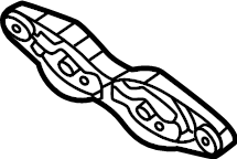 View JX6Z5K291B Bracket. Exhaust. Support. Catalytic. (Front) Full-Sized Product Image