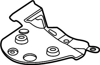 View M1PZ7802038A Cowl Panel Reinforcement Full-Sized Product Image