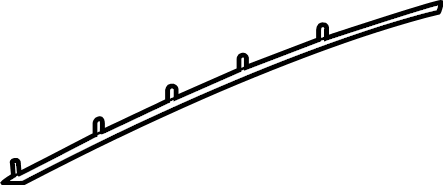 View M1PZ7802500AA Windshield Molding Bracket (Front) Full-Sized Product Image