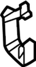 View M1PZ78313A68BA Tie Down Hook (Rear) Full-Sized Product Image