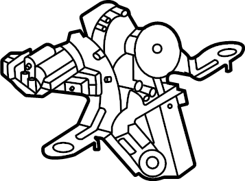 View M1PZ17496A Back Glass Wiper Motor (Rear) Full-Sized Product Image