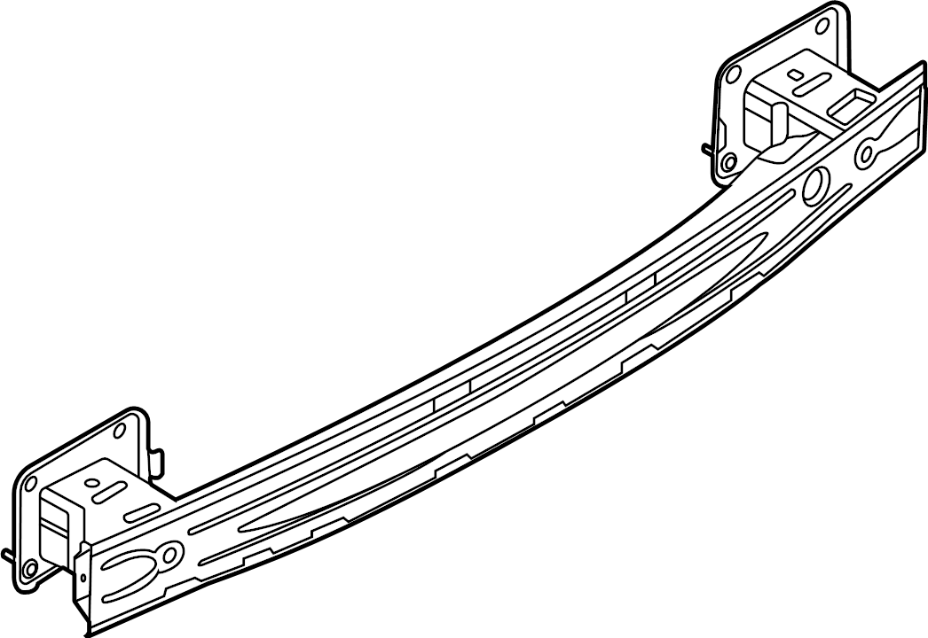 View LX6Z17906S Bumper Impact Bar (Rear) Full-Sized Product Image