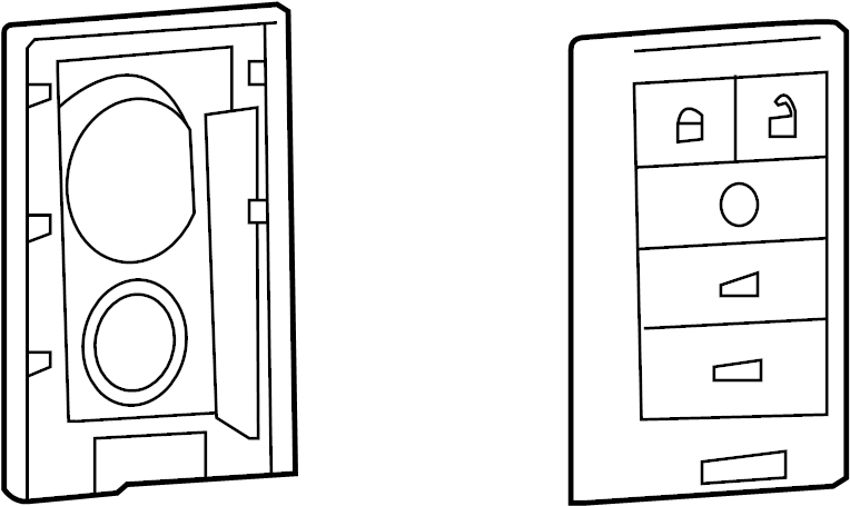 View 13598503 Keyless Entry Transmitter Full-Sized Product Image