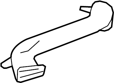 View 84394402 Instrument Panel Air Duct (Lower) Full-Sized Product Image