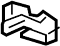 View 84130603 Body A-Pillar Reinforcement Plate (Rear) Full-Sized Product Image